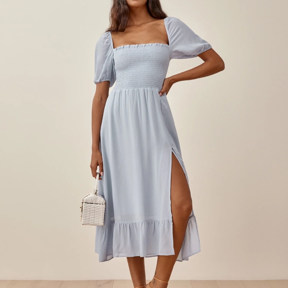 Reformation Meadow Dress in Mineral